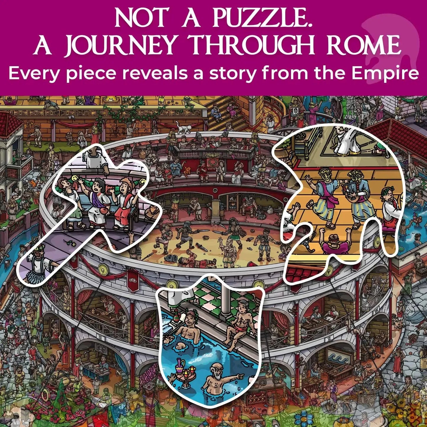 Roman Empire Mystery 1000 Piece Jigsaw Puzzle Quokka