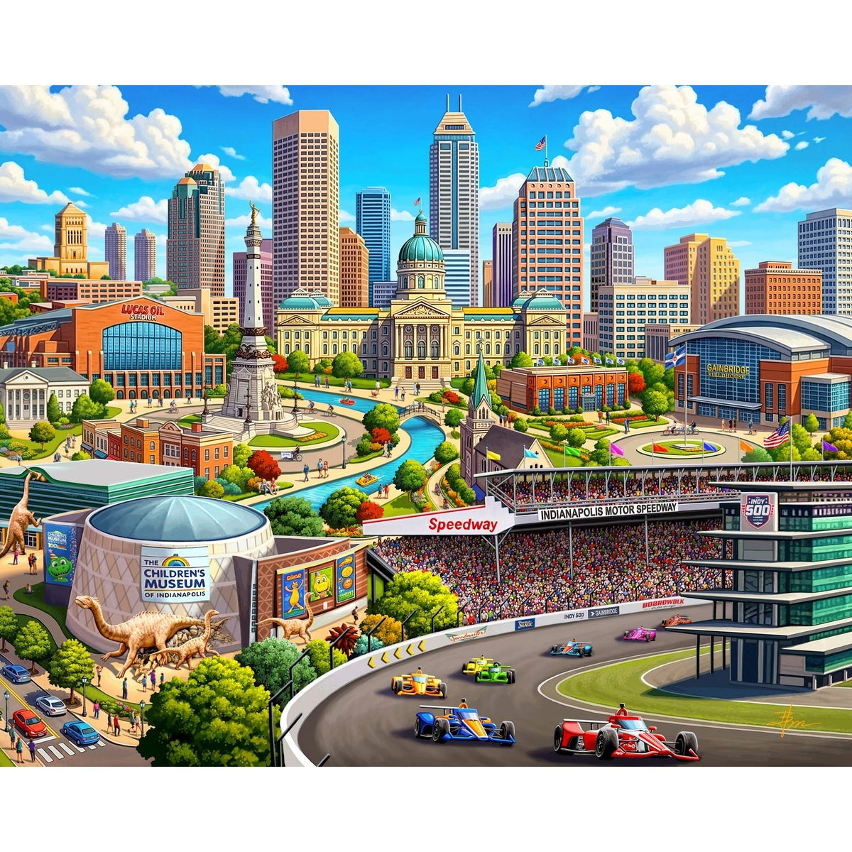 Indianapolis 500 Piece Jigsaw Puzzle Boardwalk