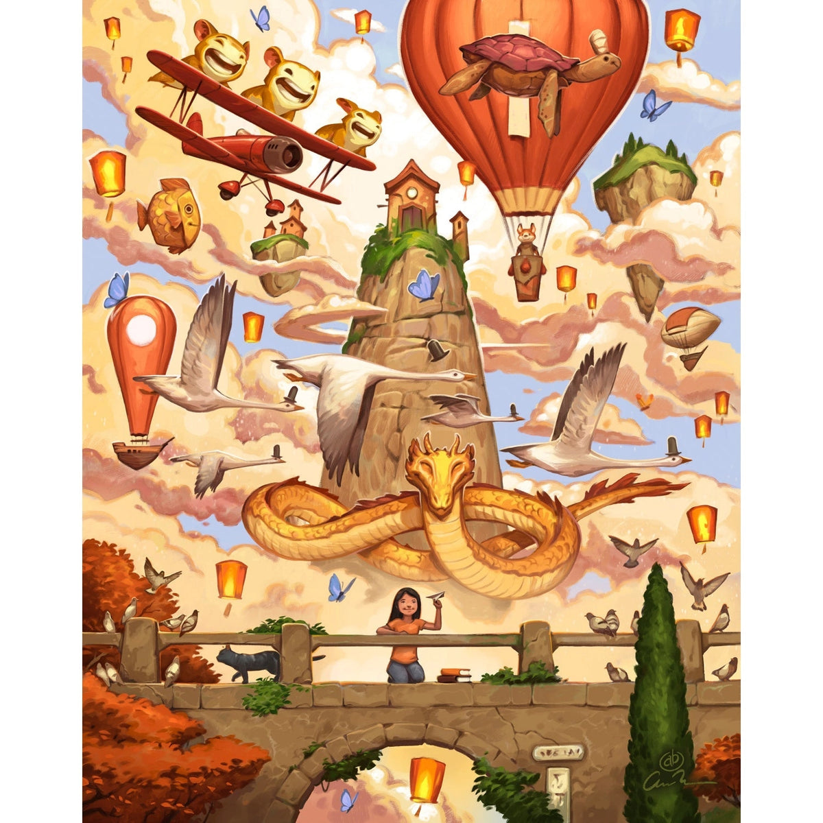 Across the Clouds 500 Piece Jigsaw Puzzle Boardwalk