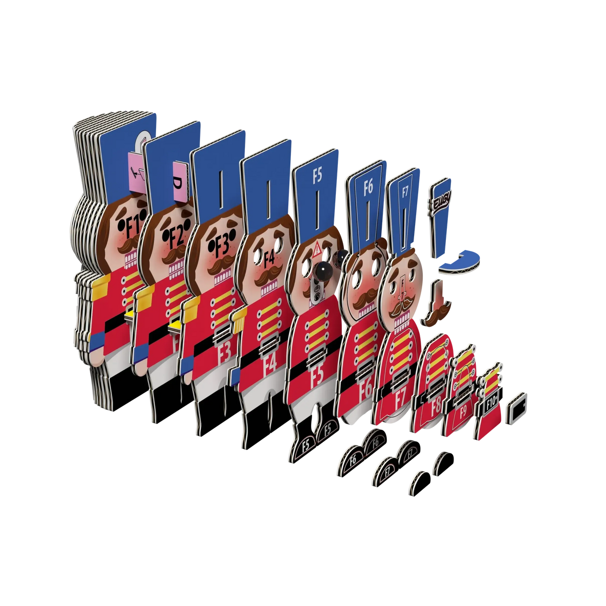 Nutcracker 3D Cardboard Model Kit Eugy