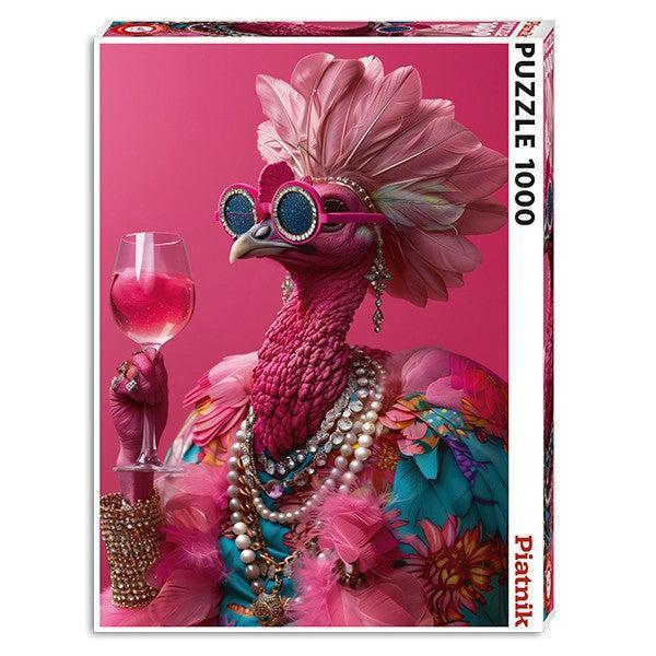 Pink Birdie 1000 Piece Jigsaw Puzzle Piatnik