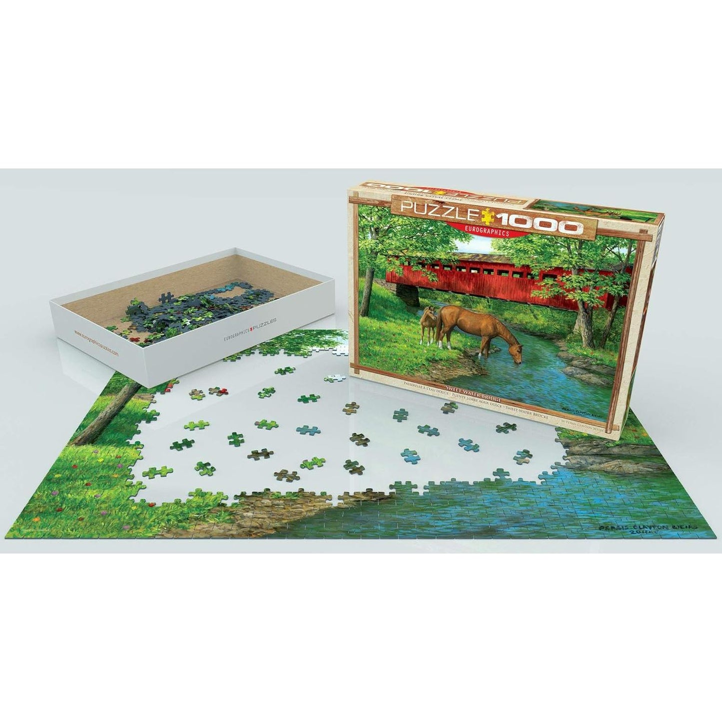 Sweet Water Bridge 1000 Piece Jigsaw Puzzle Eurographics