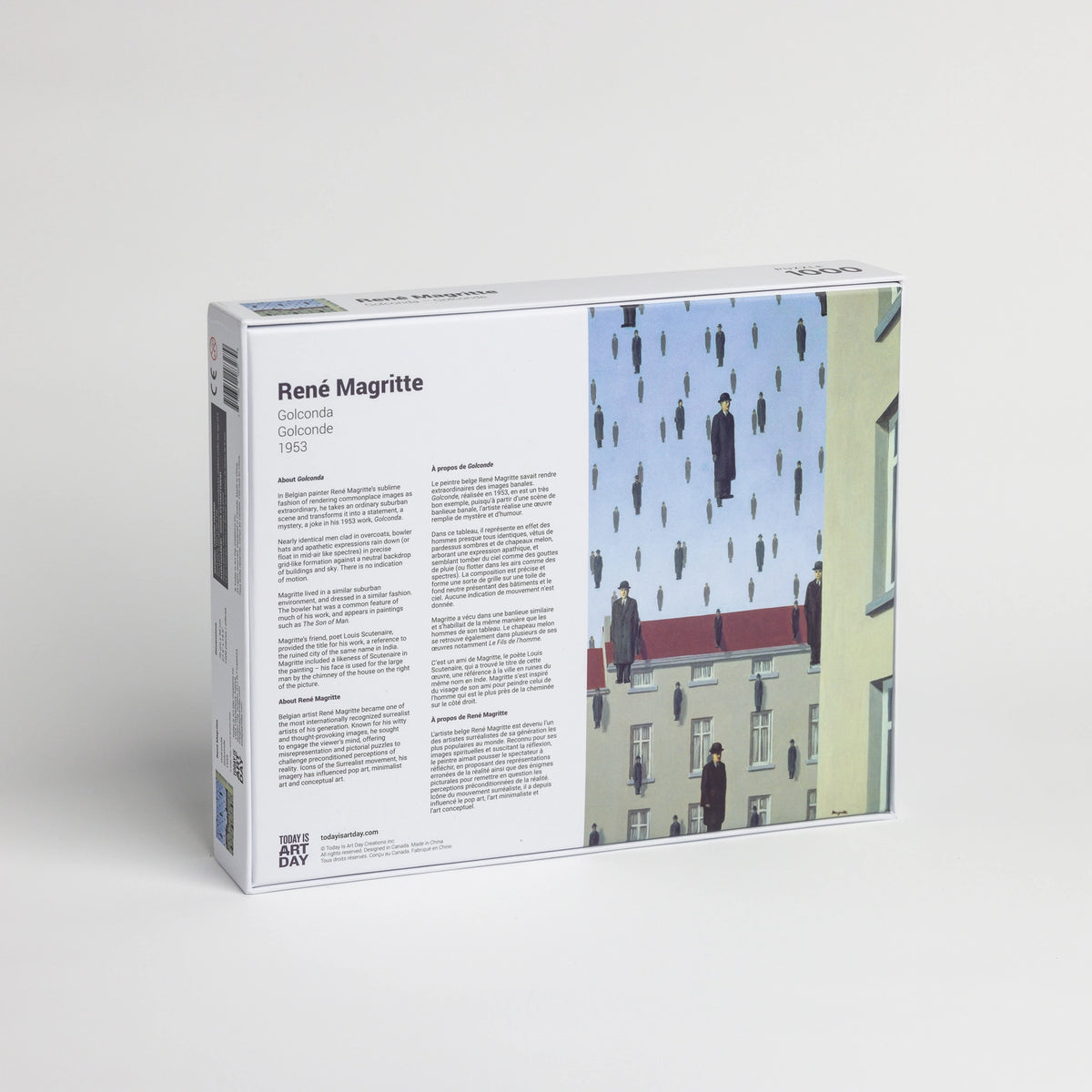 Golconda by René Magritte 1000 Piece Jigsaw Puzzle TIAD