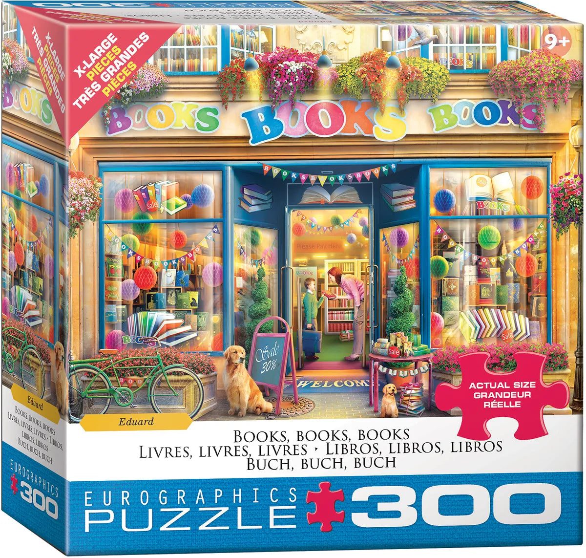 Books, Books, Books 300 Piece Jigsaw Puzzle Eurographics