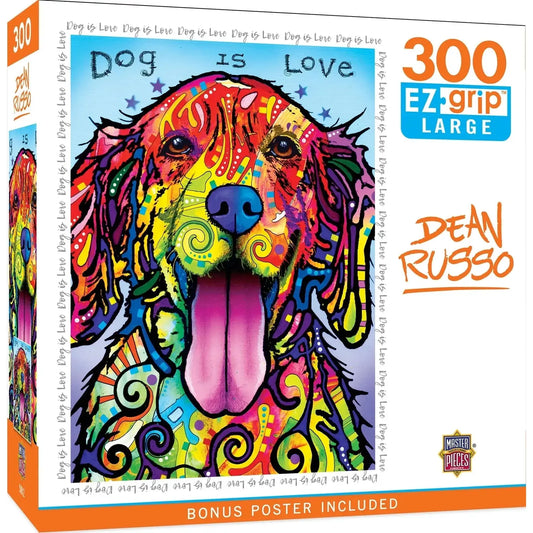 Dog is Love Dean Russo 300 Piece EZ-Grip Jigsaw Puzzle MasterPieces