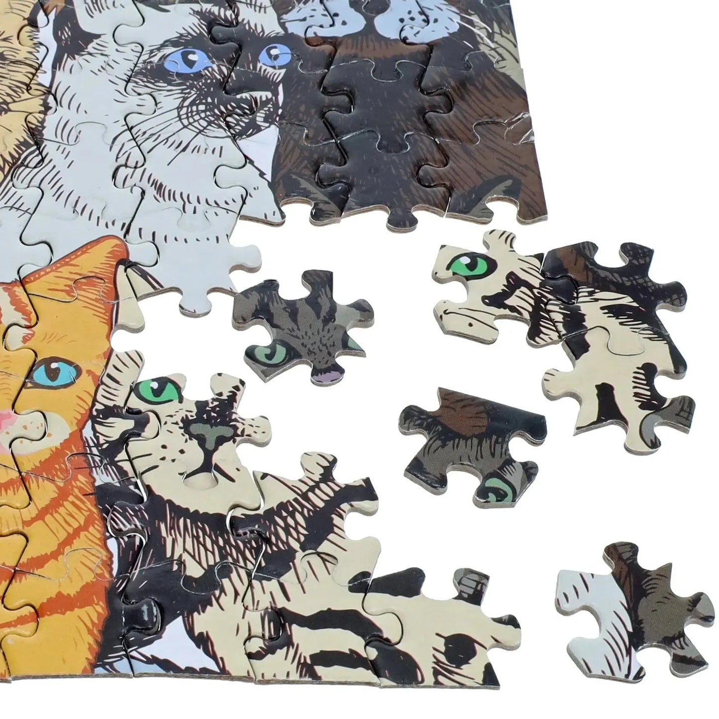 Cats 500 Piece Difficult Double-Sided Jigsaw Puzzle TDC