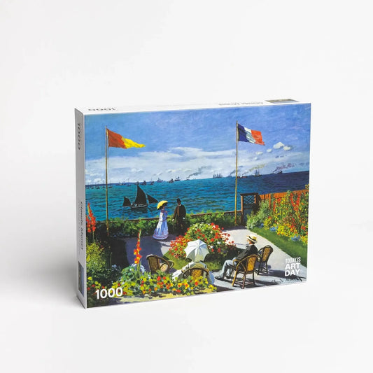 Garden At Sainte-Adresse by Monet 1000 Piece Jigsaw Puzzle TIAD