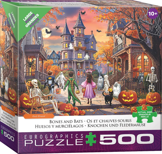 Bones & Bats 500 Piece Jigsaw Puzzle Eurographics