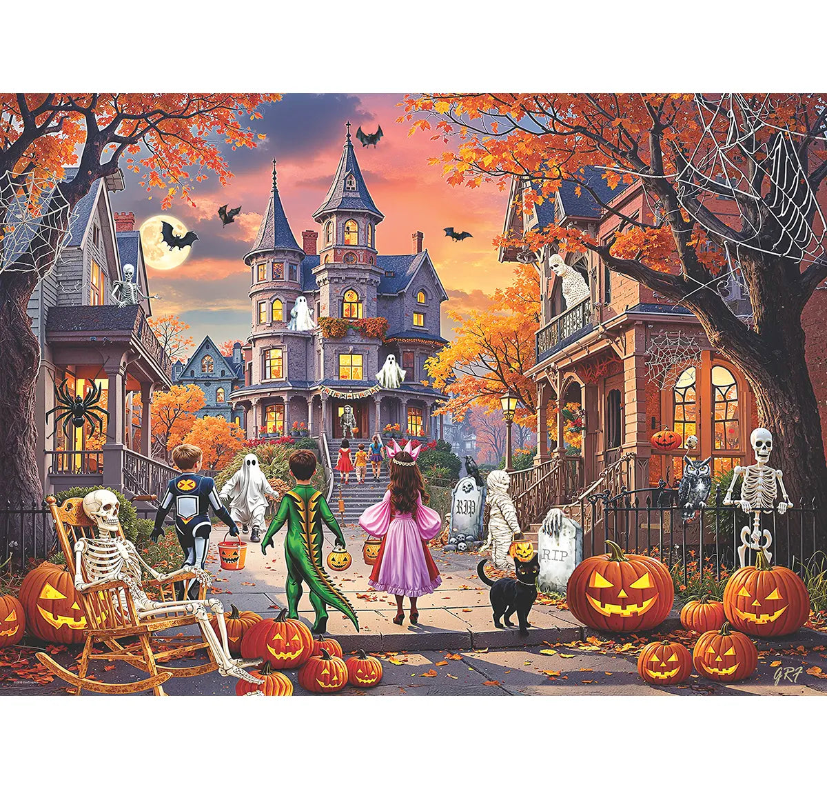 Bones & Bats 500 Piece Jigsaw Puzzle Eurographics