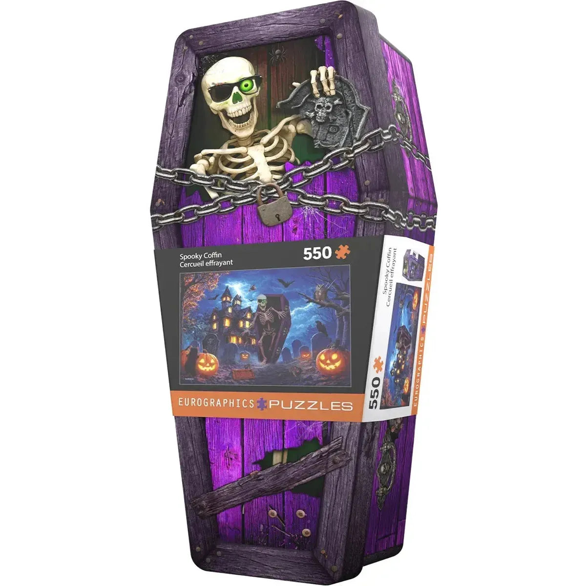 Spooky Coffin 550 Piece Jigsaw Puzzle in Tin Eurographics