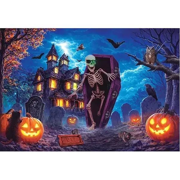 Spooky Coffin 550 Piece Jigsaw Puzzle in Tin Eurographics