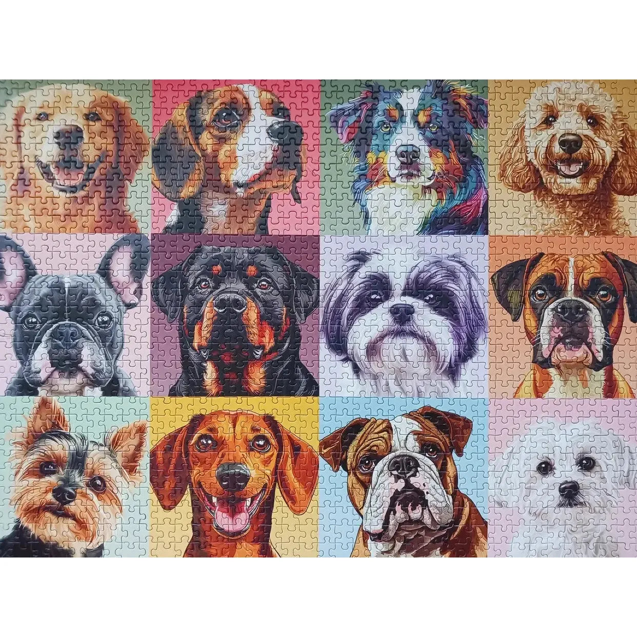 Woof, Yarf, Rowf 1000 Piece Jigsaw Puzzle Snappy