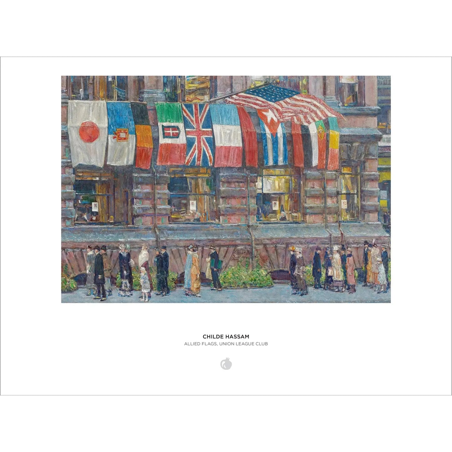 Allied Flags; Union League Club 1000 Piece Jigsaw Puzzle Pomegranate