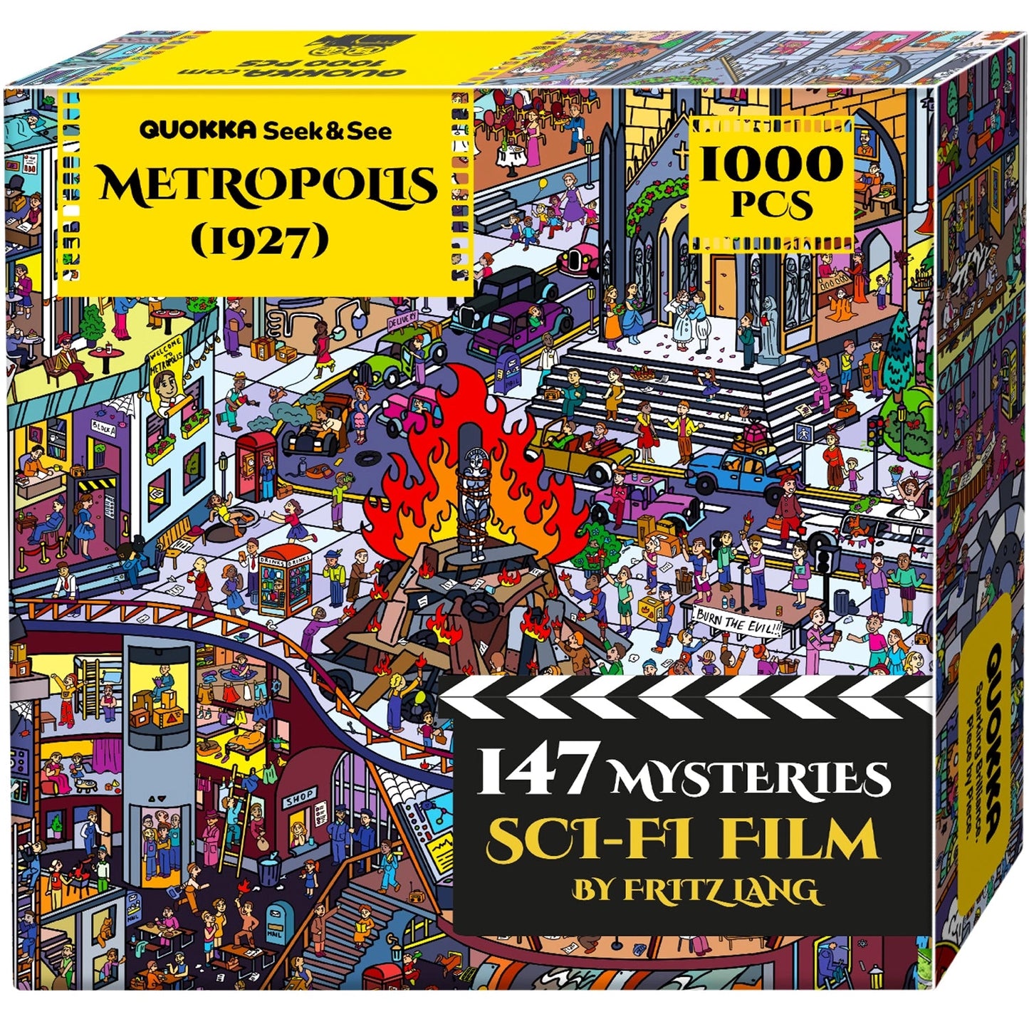 Metropolis 1927 Mystery 1000 Piece Jigsaw Puzzle Quokka