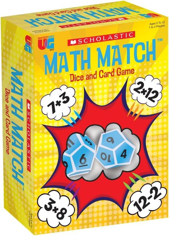 Math Match - Educational Dice & Card Game - Scholastic