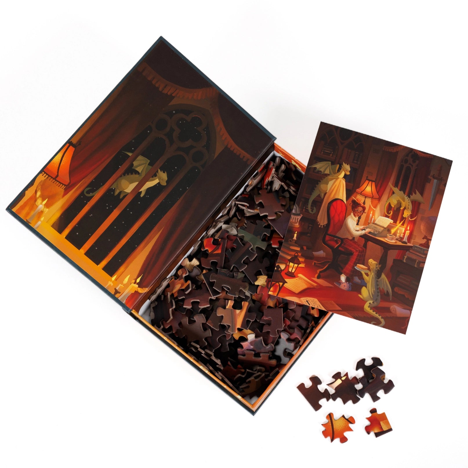 Drafting with Dragons by Maxine Vee 250 Piece Jigsaw Puzzle KOT
