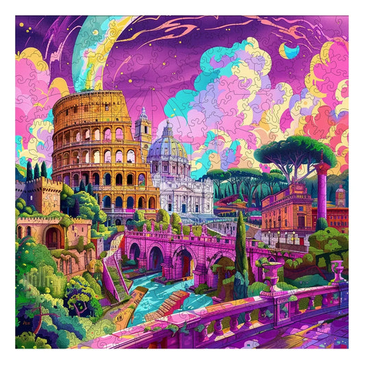 Roman Riddle 300 Piece Wooden Jigsaw Puzzle Trippy