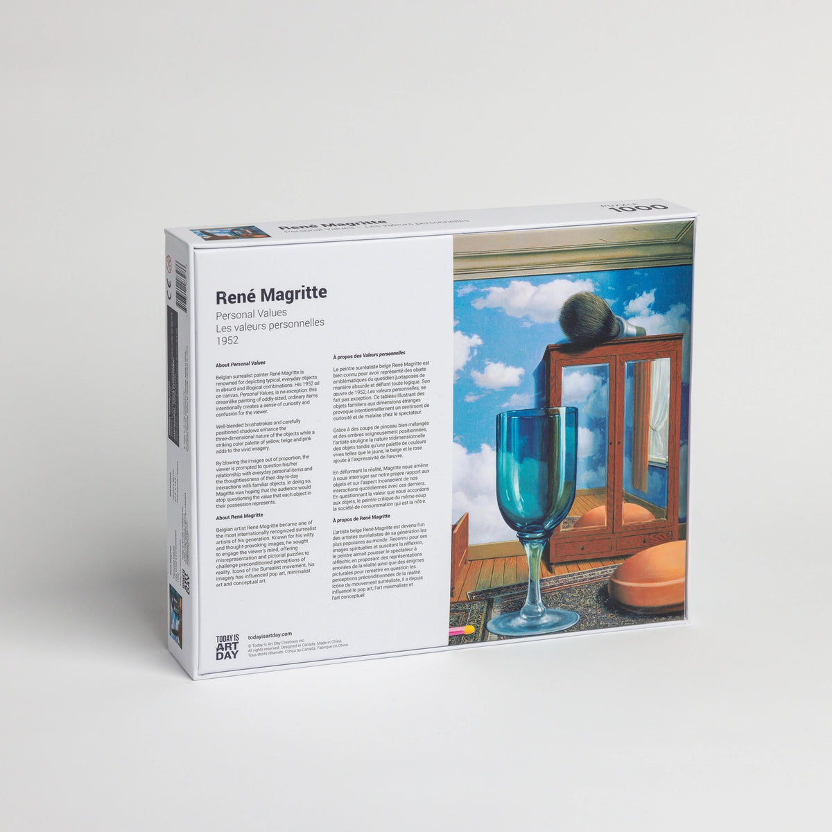 Personal Values by René Magritte 1000 Piece Jigsaw Puzzle TIAD