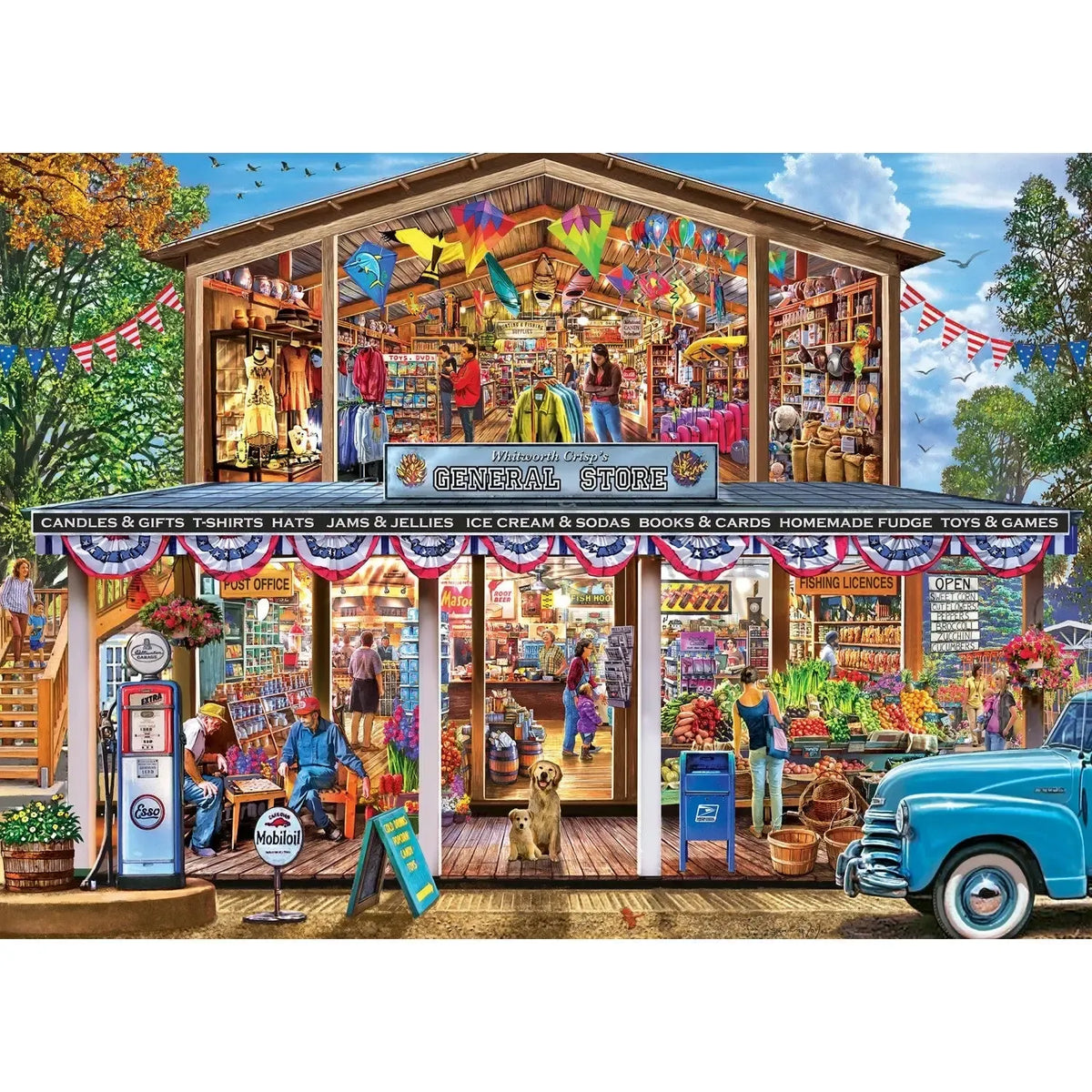Hometown Market Cut Away 1000 Piece EZ-Grip Jigsaw Puzzle MasterPieces