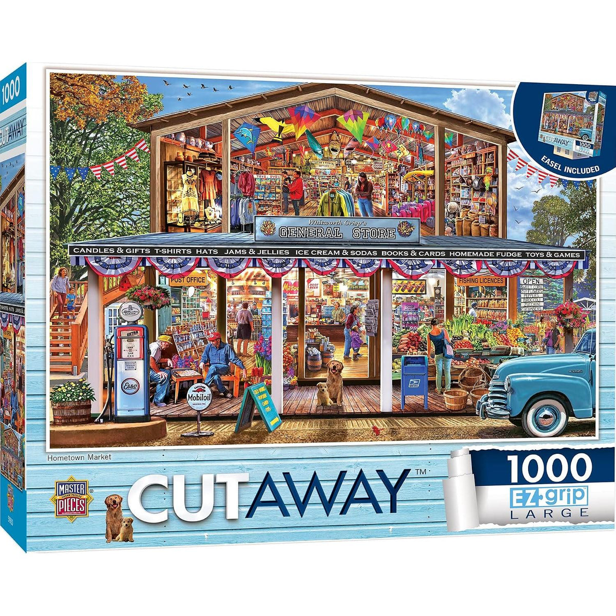 Hometown Market Cut Away 1000 Piece EZ-Grip Jigsaw Puzzle MasterPieces