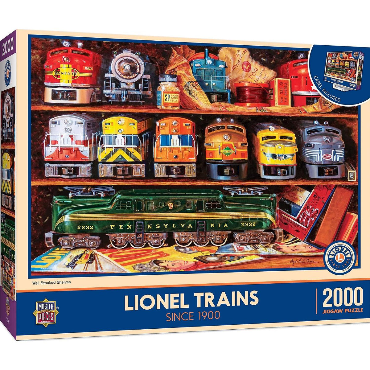 Well Stocked Shelves Lionel Trains 2000 Piece Jigsaw Puzzle MasterPieces