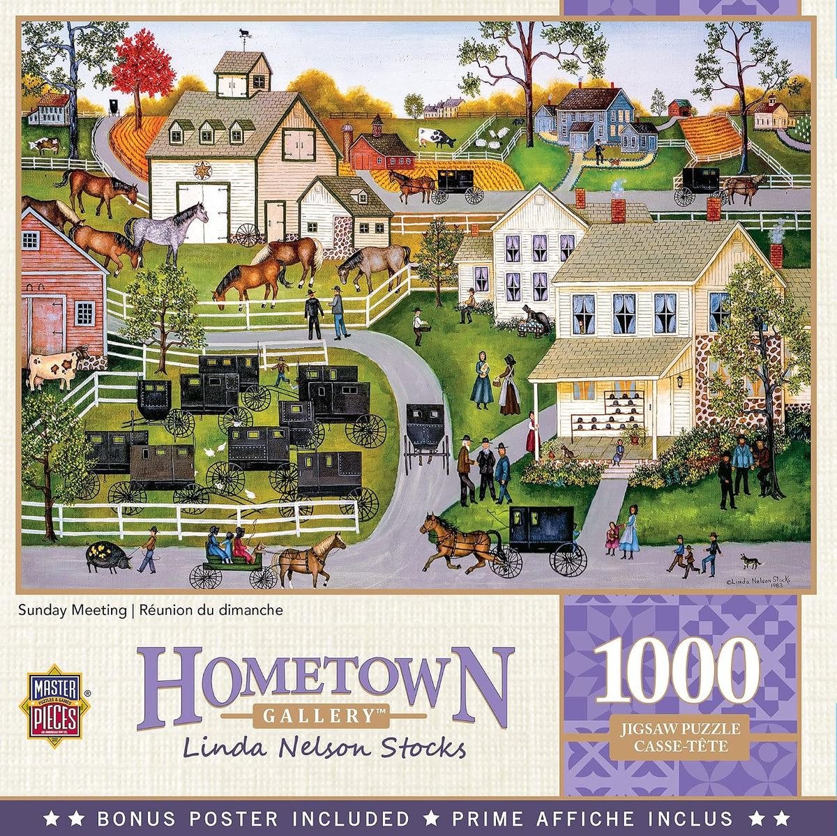 Sunday Meeting Hometown Gallery 1000 Piece Jigsaw Puzzle MasterPieces
