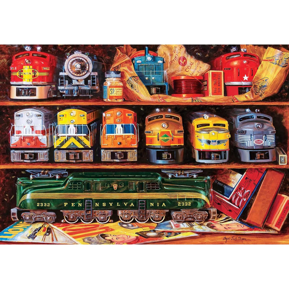 Well Stocked Shelves Lionel Trains 2000 Piece Jigsaw Puzzle MasterPieces