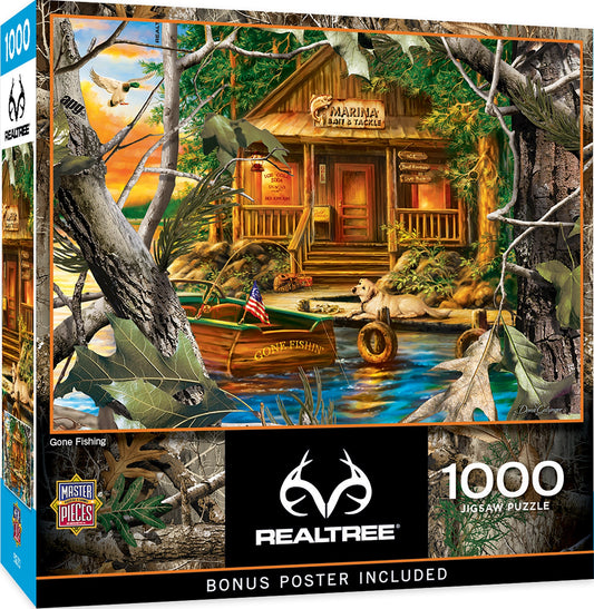 Gone Fishing Realtree 1000 Piece Jigsaw Puzzle MasterPieces