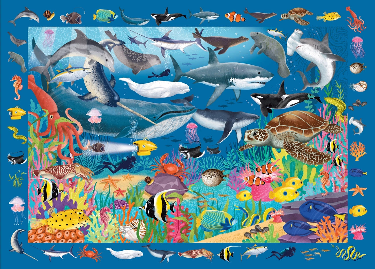 Under the Sea 100 Piece Seek & Find Jigsaw Puzzle Peter Pauper