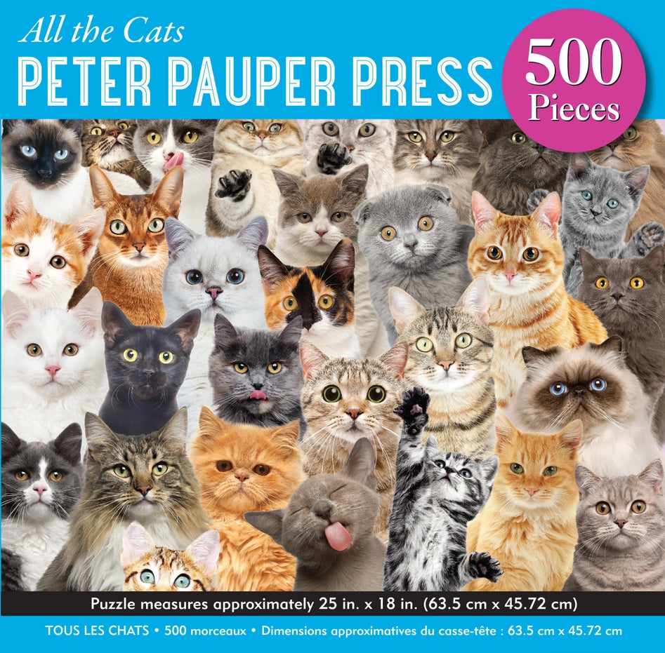 All the Cats 500 Piece Jigsaw Puzzle Peter Pauper