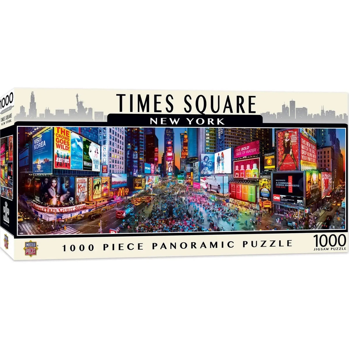 Times Square New York City 1000 Piece Panoramic Jigsaw Puzzle MasterPieces
