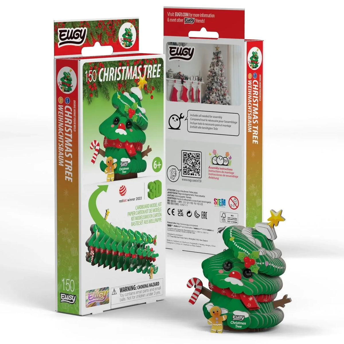 Christmas Tree 3D Cardboard Model Kit Eugy