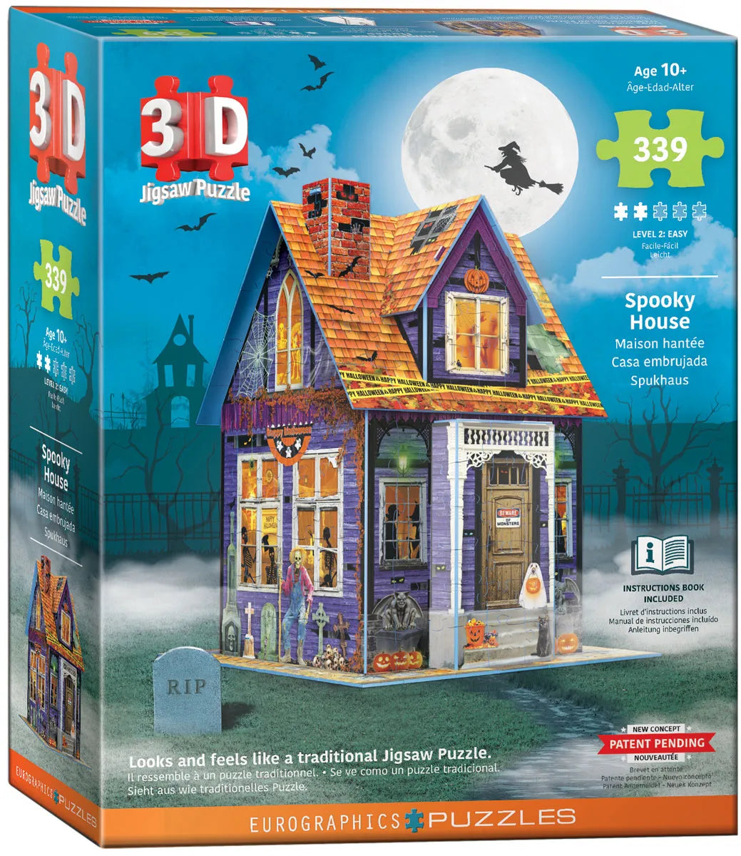 Spooky House 339 Piece 3D Jigsaw Puzzle Eurographics