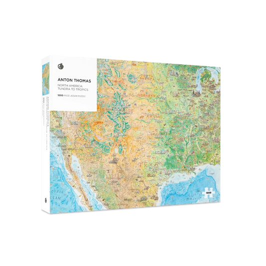 North America: Tundra To Tropics 1000 Piece Jigsaw Puzzle Pomegranate