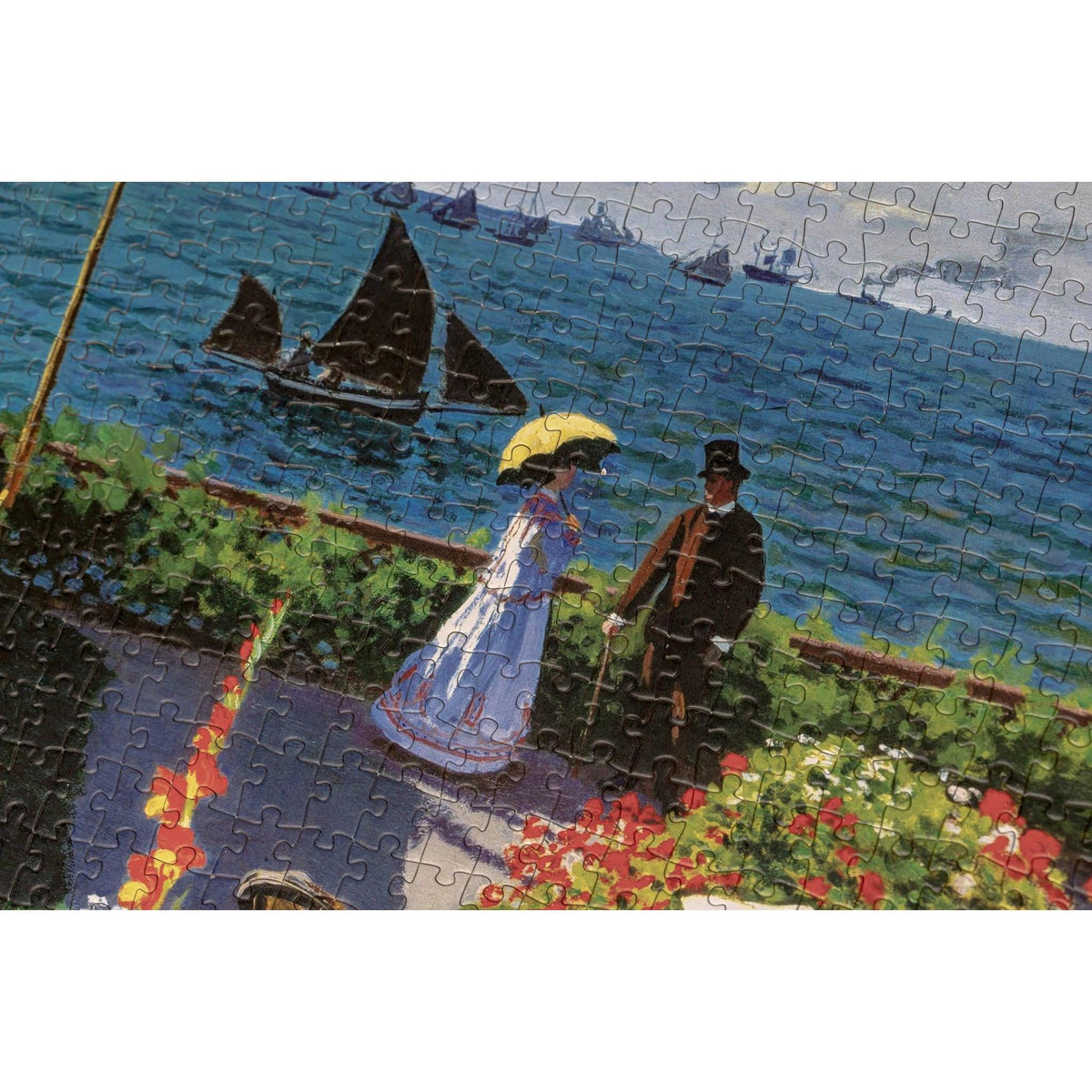 Garden At Sainte-Adresse by Monet 1000 Piece Jigsaw Puzzle TIAD