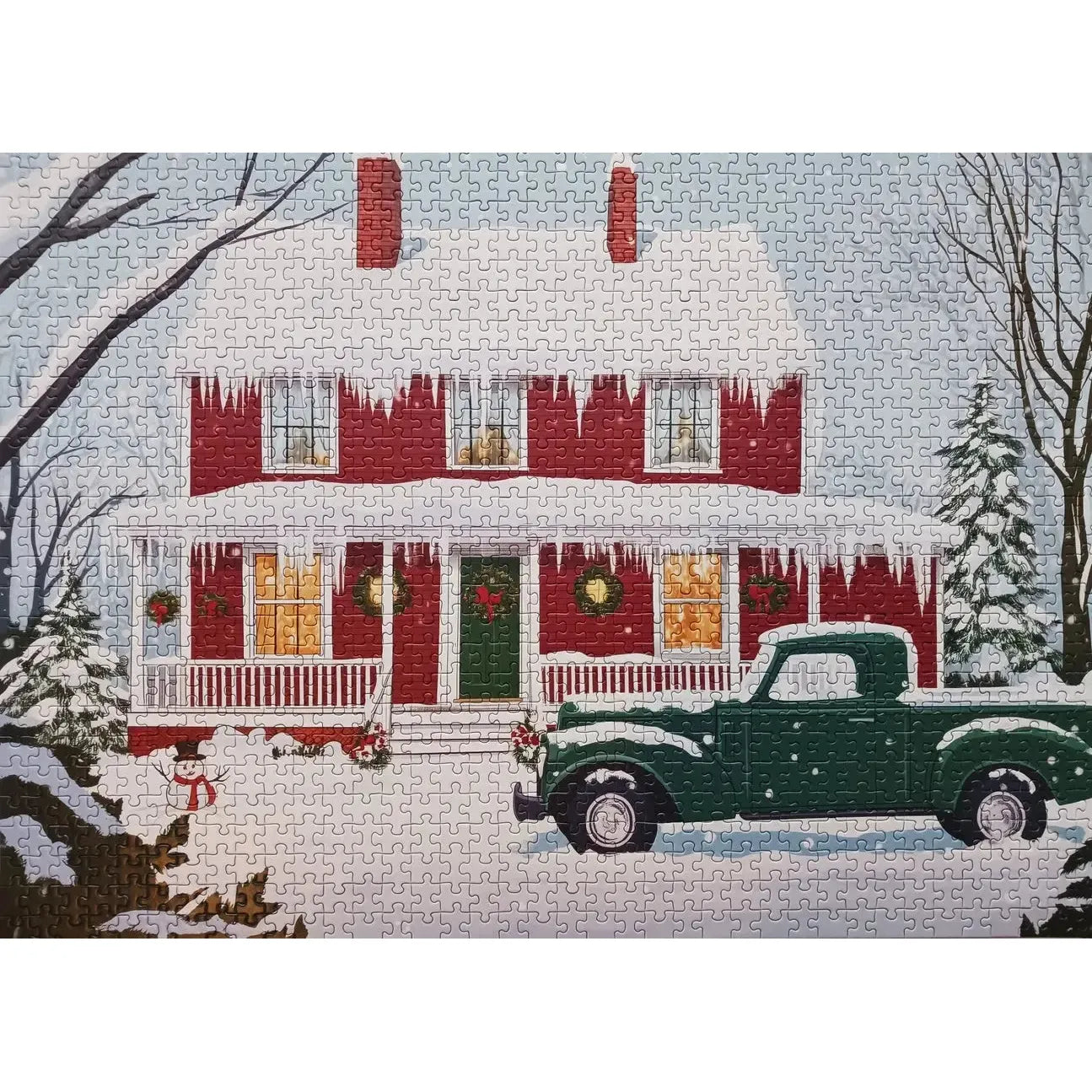 Snowed In, Snuggled Up 1000 Piece Jigsaw Puzzle Snappy