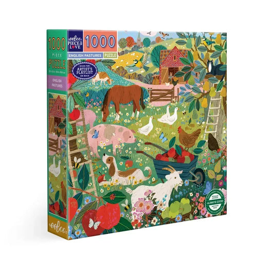 English Pastures 1000 Piece Jigsaw Puzzle eeBoo