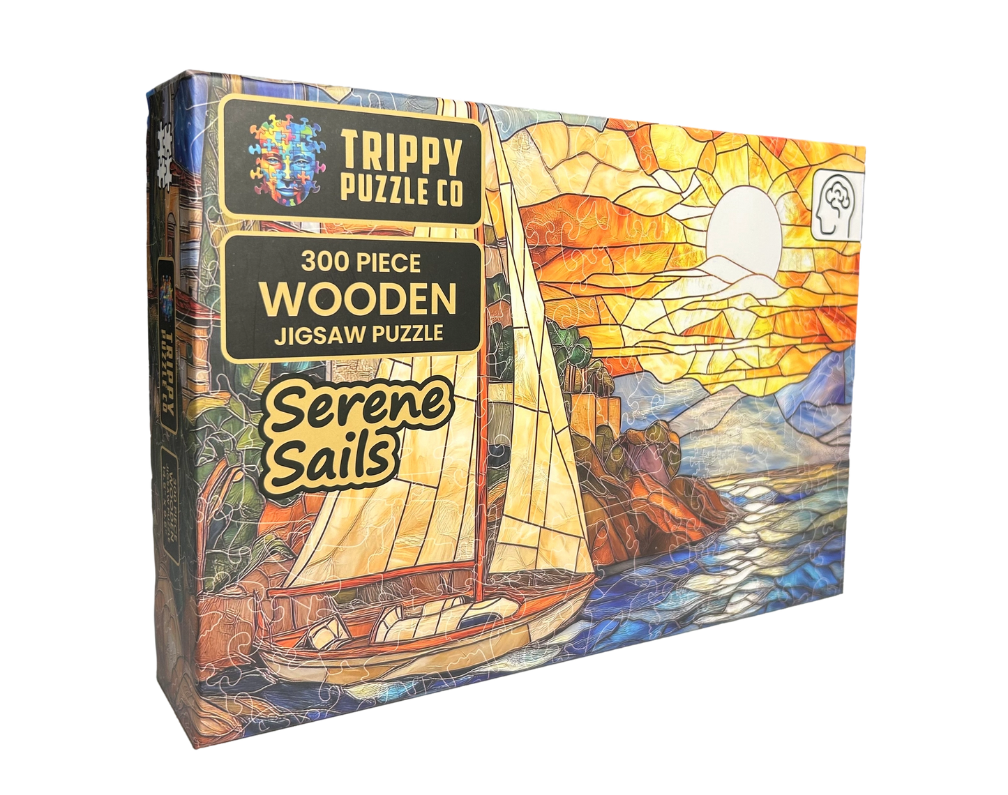 Serene Sails 300 Piece Wooden Jigsaw Puzzle Trippy
