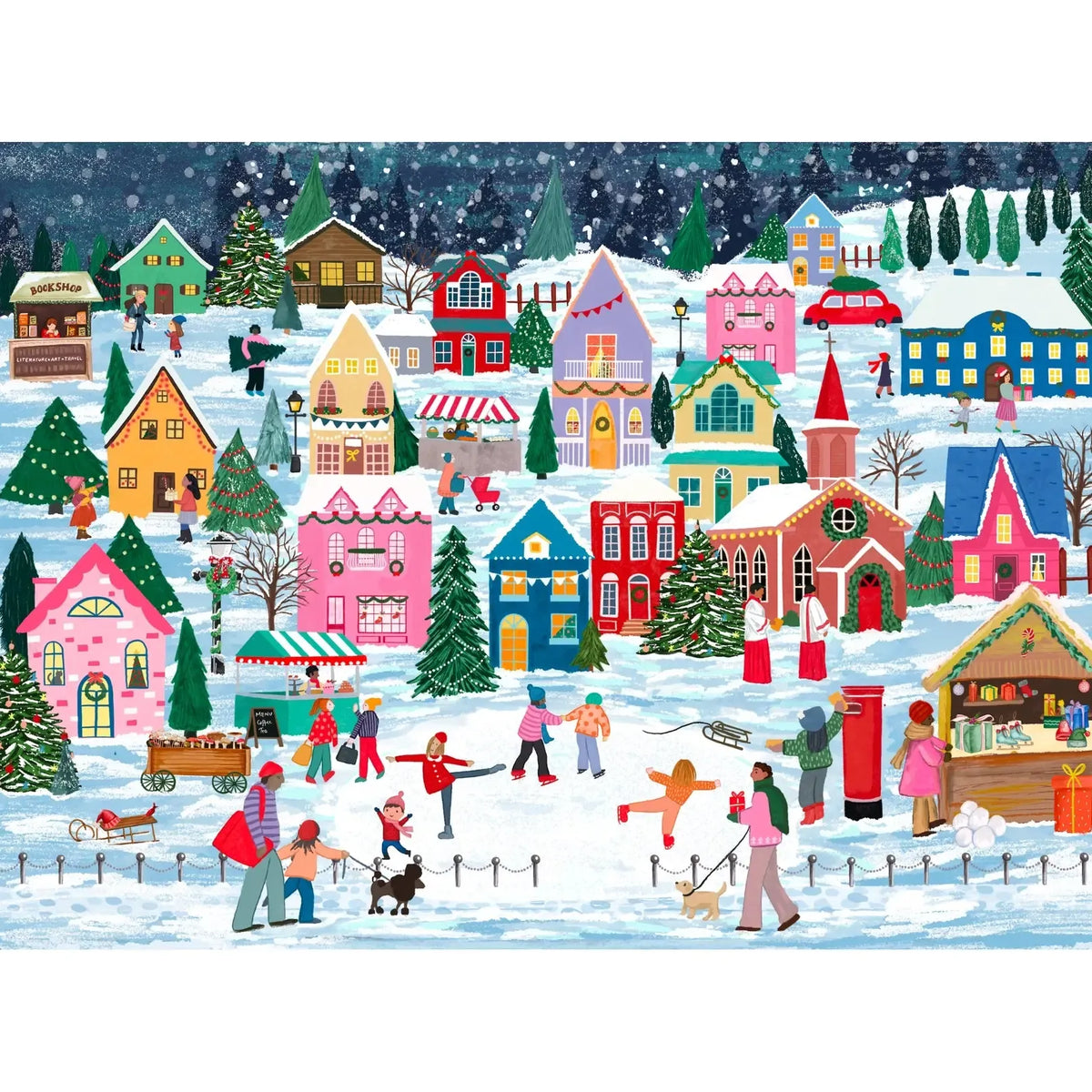 Hometown Christmas 1000 Piece Jigsaw Puzzle PuzzleFolk