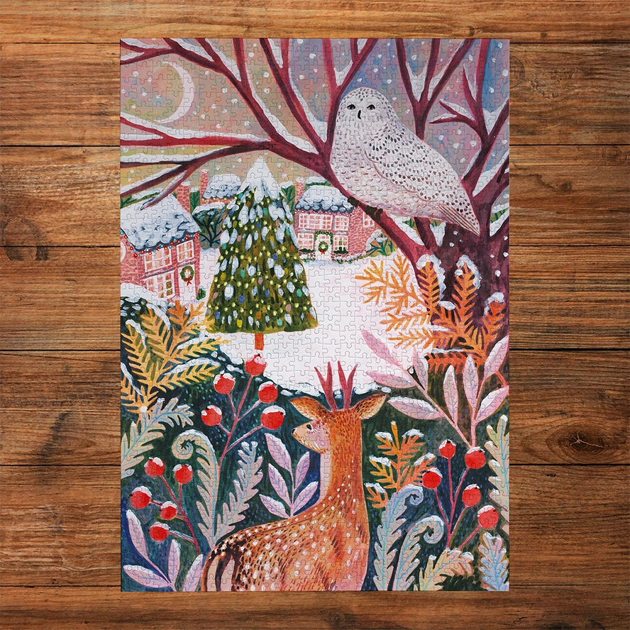 Frosty Fauna Set of 3 500 Piece Jigsaw Puzzle Gibsons