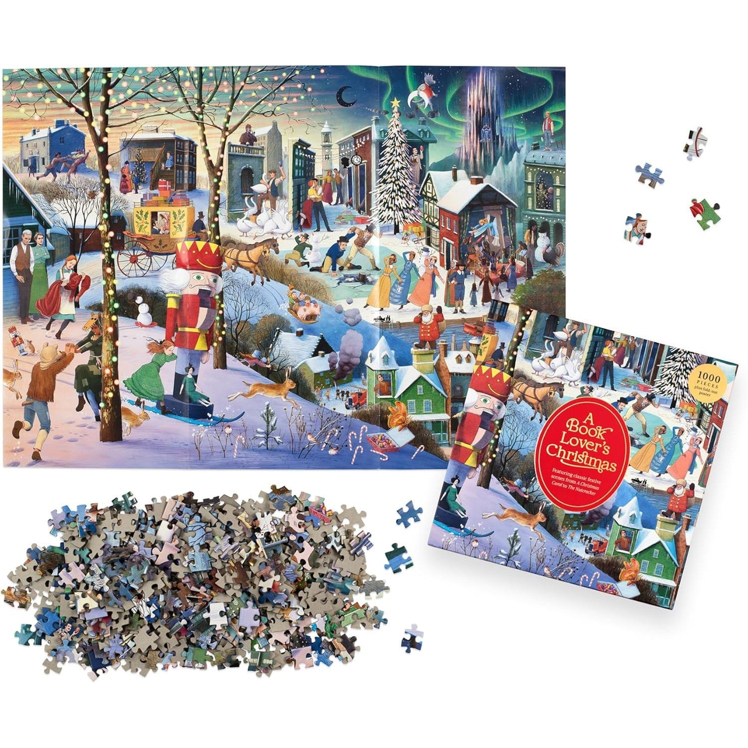 A Book Lover's Christmas 1000 Piece Jigsaw Puzzle Laurence King