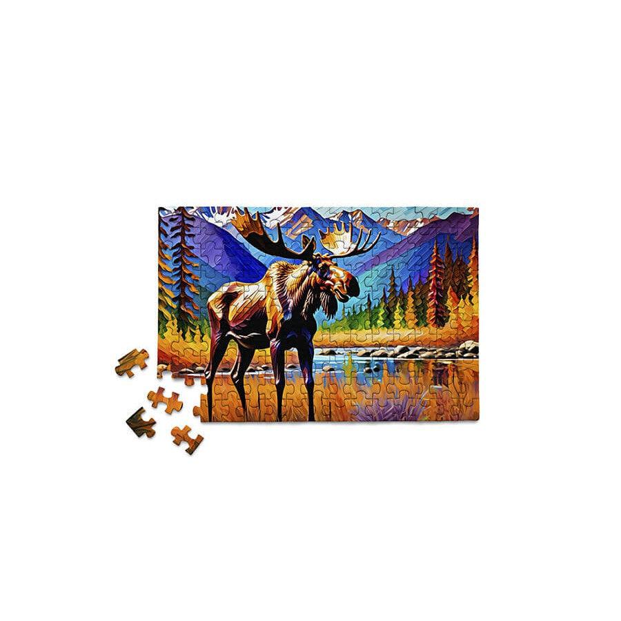 A Colorful Moose 150 Piece Mini Jigsaw Puzzle Micro Puzzles