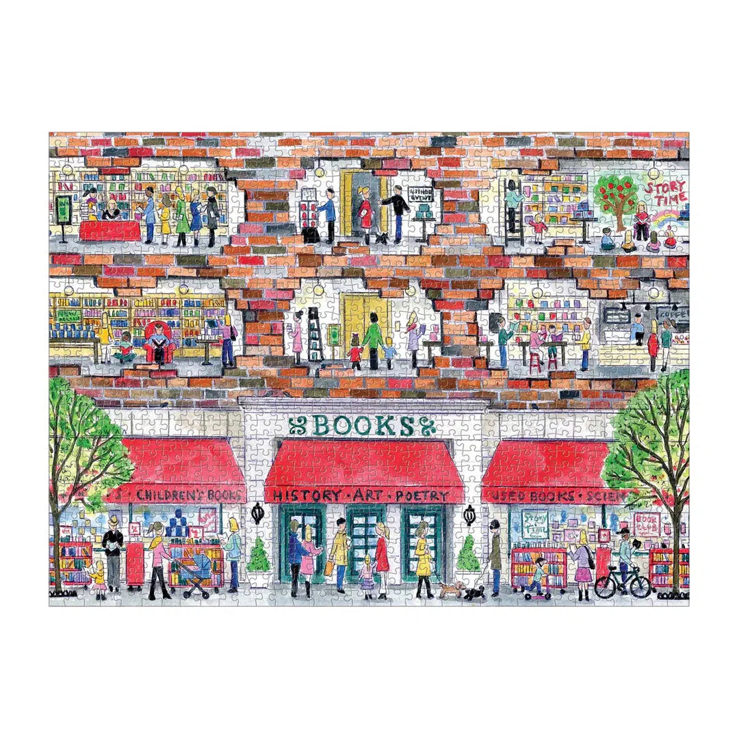 A Day at the Bookstore 1000 Piece Jigsaw Puzzle Galison