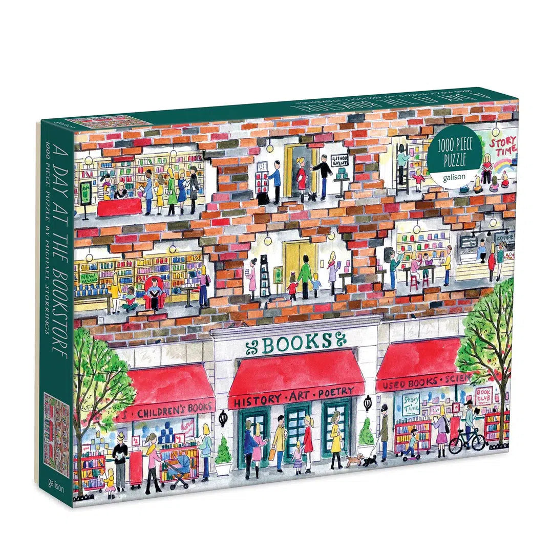 A Day at the Bookstore 1000 Piece Jigsaw Puzzle Galison