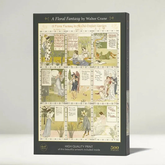 A Floral Fantasy By Walter Crane 500 Piece Premium Jigsaw Puzzle Art & Fable