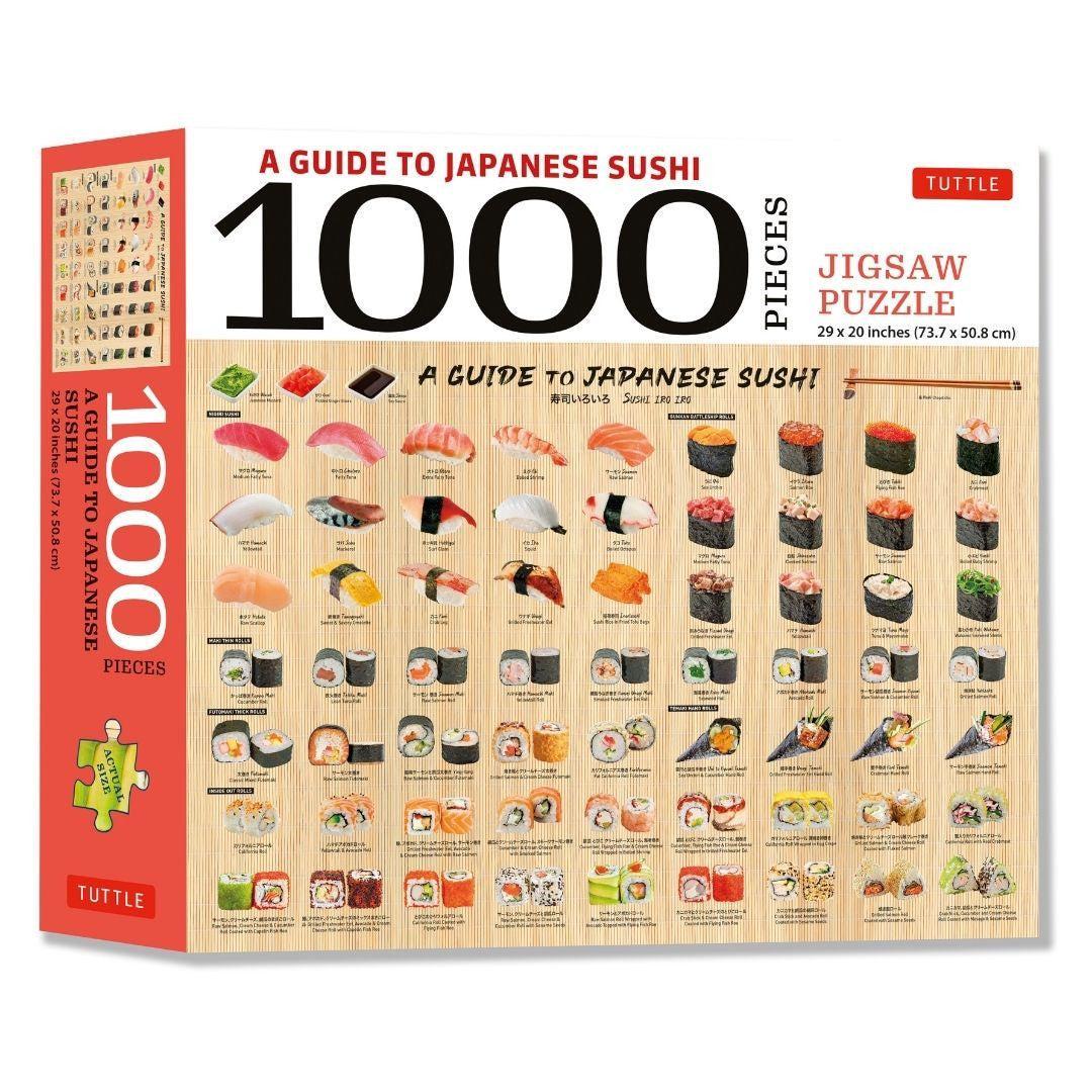 A Guide to Japanese Sushi 1000 Piece Jigsaw Puzzle Tuttle