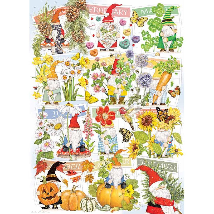 A Happy Gnome Life 1000 Piece Jigsaw Puzzle Cobble Hill