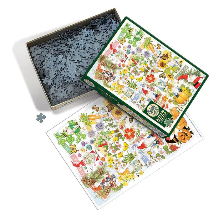 A Happy Gnome Life 1000 Piece Jigsaw Puzzle Cobble Hill