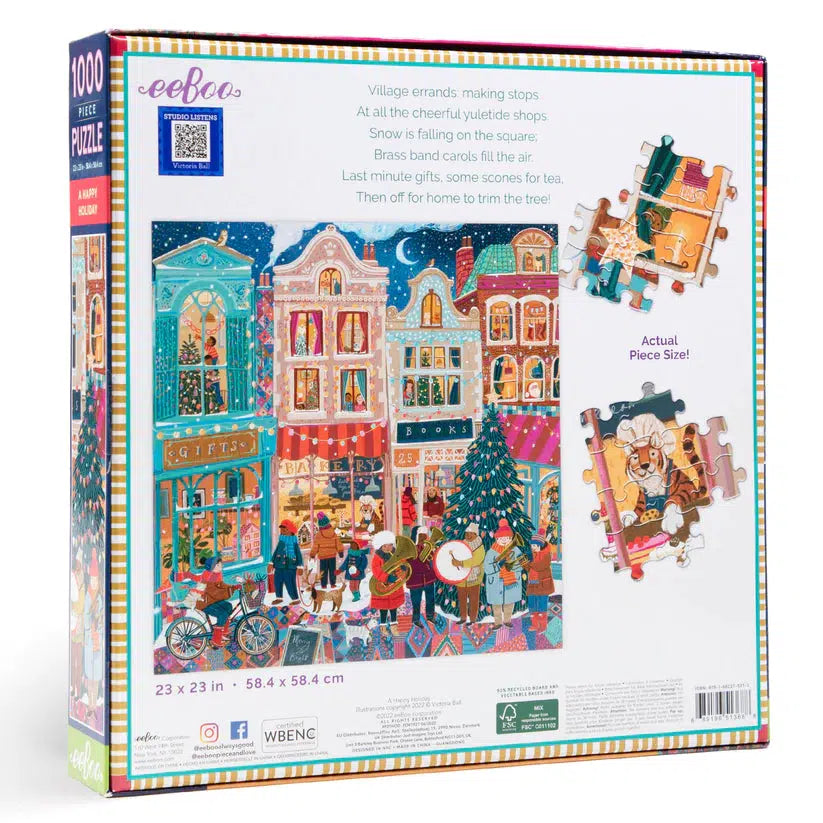 A Happy Holiday 1000 Piece Jigsaw Puzzle eeBoo