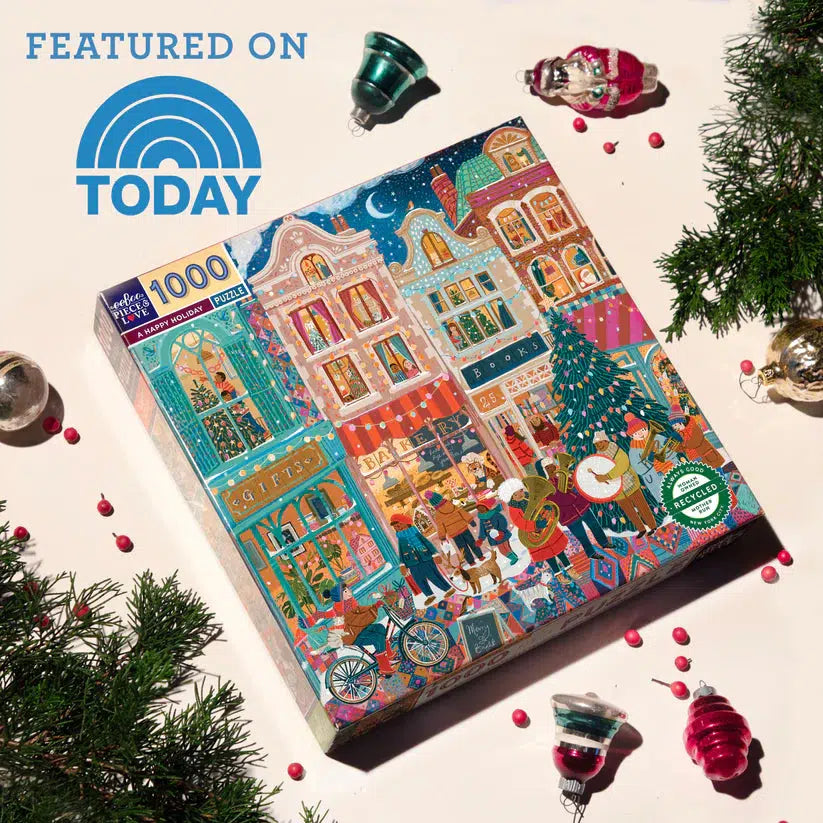 A Happy Holiday 1000 Piece Jigsaw Puzzle eeBoo